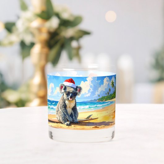 Zon en Surf Koala Santa Hat Whisky Glas (Insitu (Huwelijk))