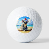 Zon en Surf Koala Sinterklaas Hoed Golfballen (Voorkant)