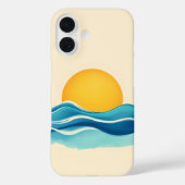 Zon en Surven Wave Case-Mate iPhone Case (Achterkant)