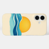 Zon en Surven Wave Case-Mate iPhone Case (Achterkant (horizontaal))