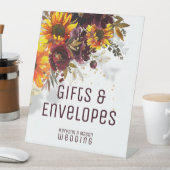 Zon en wijngaarden mousserend reclamebord met voetstuk (Insitu)