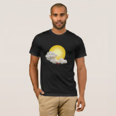 Zon en witte wolk t-shirt (Voorkant volledig)