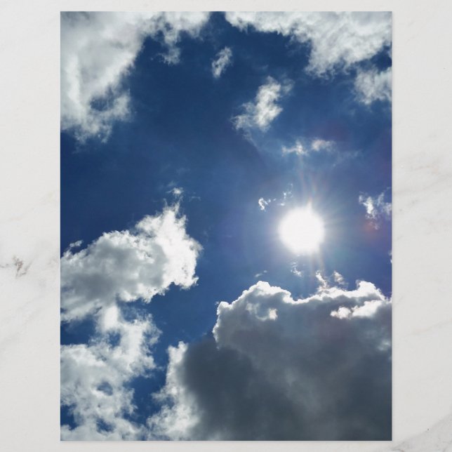 zon en wolken (Voorkant)