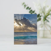 Zon en wolken boven de oceaan briefkaart (Staand voorkant)
