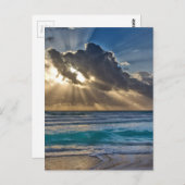 Zon en wolken boven de oceaan briefkaart (Voorkant / Achterkant)