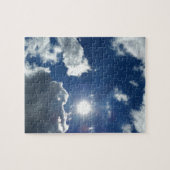zon en wolken legpuzzel (Horizontaal)