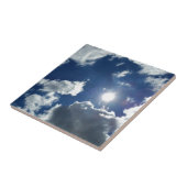 zon en wolken tegeltje (Zijkant)