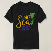 Zon en zand t-shirt (Design voorkant)