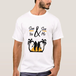 Zon en Zee jij en ik Summer Design T-shirt
