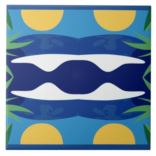 Zon en Zee Tegeltje (Voorkant)