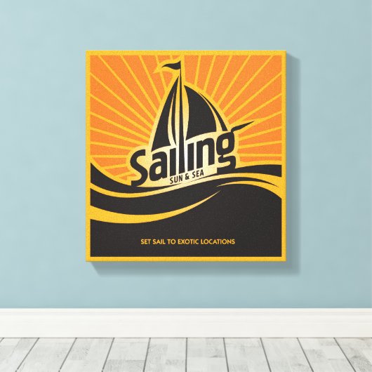 Zon en Zee verkopen Canvas Afdruk (Insitu (Houten vloer))