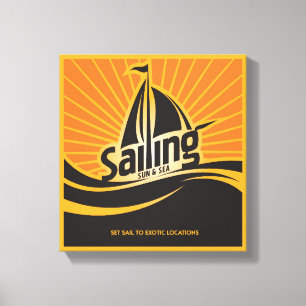 Zon en Zee verkopen Canvas Afdruk