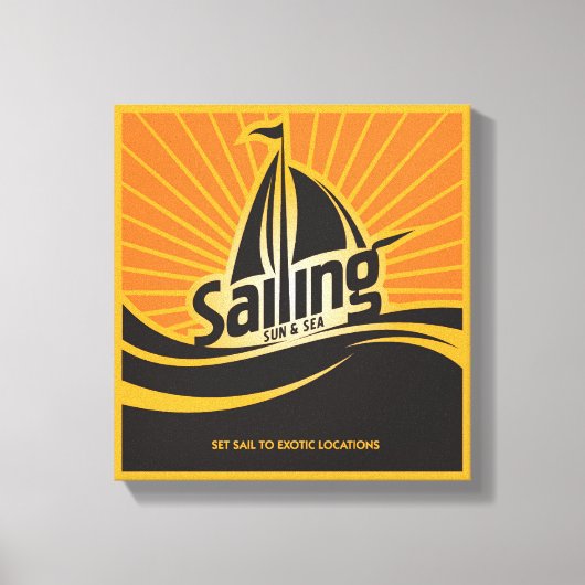 Zon en Zee verkopen Canvas Afdruk (Voorkant)