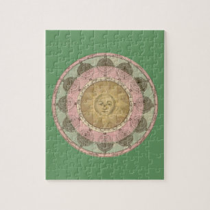 Zon en Zeven Detail van Antiek Kaart rond 1780 Legpuzzel