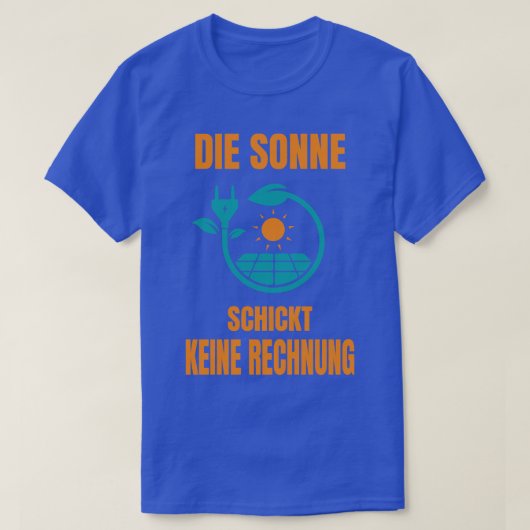 Zon Geen Bill Zonnestelsel Zonne-energie 1 T-shirt (Design voorkant)