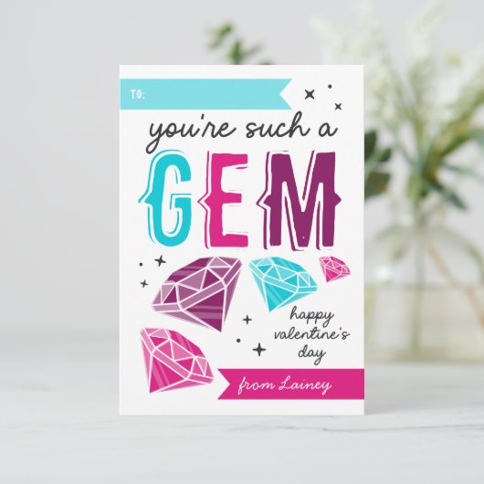 Zo'n Gem Classroom Valentijnsdag Kaart (Staand voorkant)