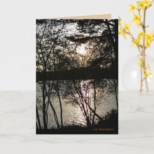 Zon Gemaakt Kant Kaart (Gele Bloem)