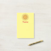 Zon gezicht kunstillustratie Thunder_Cove Post-it® Notes (Op bureau)