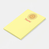 Zon gezicht kunstillustratie Thunder_Cove Post-it® Notes (Schuin)