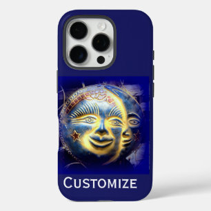 zon gezicht/ maan gezicht iphone 6 hoesje