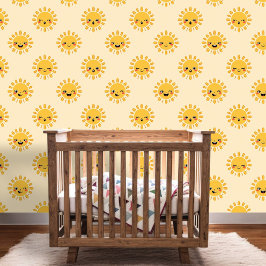 Zon glimlach Wallpaper Behang