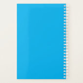 Zon glimlachen in blauwe hemel planner (Achterkant)