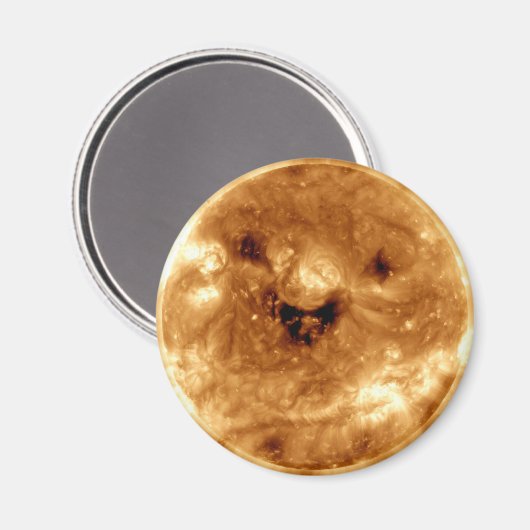 Zon glimlachen vanuit het NASA-observatorium voor  Magneet (Voorkant / Achterkant)