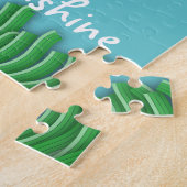 Zon glimlachen, wolken en gras "Je bent mijn zonne Legpuzzel (Zijkant)