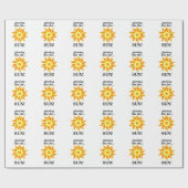 Zon gloeit als de zon cadeaupapier (Vlak)