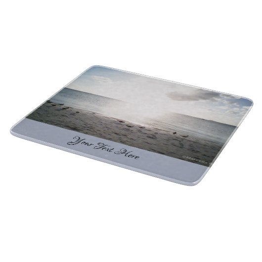 Zon Gloria Aan Het Strand Snijplank (Hoek)