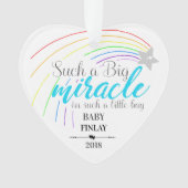 Zo'n groot wonder in zo'n kleine jongen ornament (voorkant)