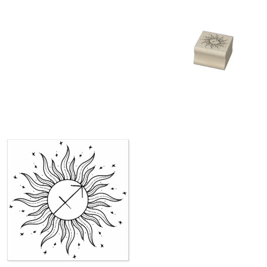 Zon Horoscoop Boogschutter Rubberstempel (Gestempeld)