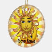 Zon houdt van Maan  Keramisch Ornament (Links)