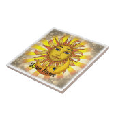 Zon houdt van Maan  Tegeltje (Zijkant)