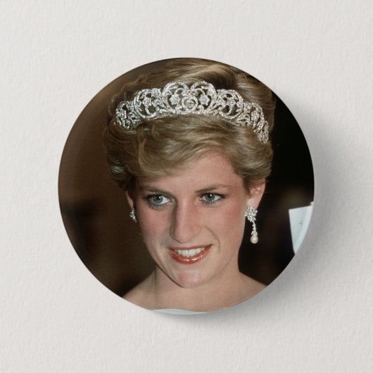 Zon! HRH Princess of Wales Ronde Button 5,7 Cm (Voorkant)