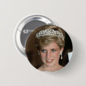 Zon! HRH Princess of Wales Ronde Button 5,7 Cm (Voorkant /achterkant)