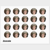 Zon! HRH Princess of Wales Ronde Sticker (Vel)