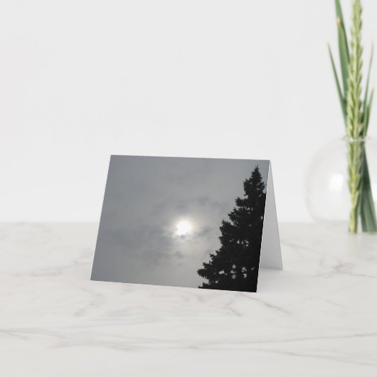 Zon II blanco solstice (voeg uw bericht binnen) Ca Kaart (Voorkant)