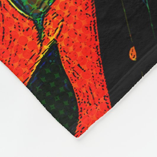 Zon in Abstract 910 Fleece Deken (Hoek)