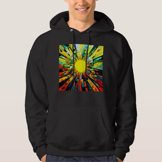 Zon in Abstract 910 Hoodie (Voorkant)