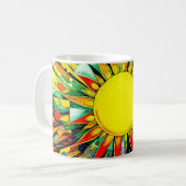 Zon in Abstract 910 Koffiemok (Voorkant links)