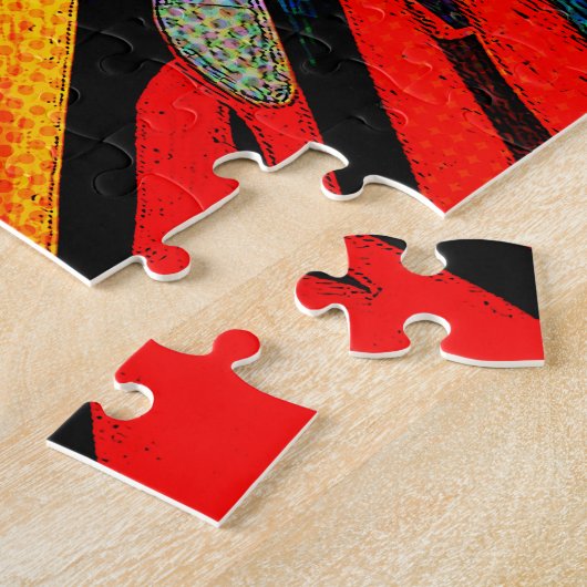 Zon in Abstract 910 Legpuzzel (Zijkant)