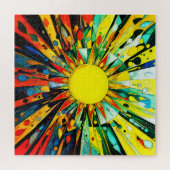 Zon in Abstract 910 Legpuzzel (Horizontaal)