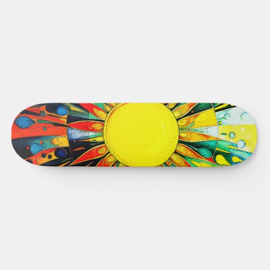 Zon in Abstract 910 Persoonlijk Skateboard (Horizontaal)