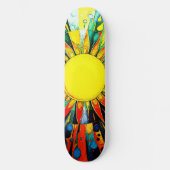 Zon in Abstract 910 Persoonlijk Skateboard (Voorkant)