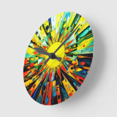 Zon in Abstract 910 Ronde Klok (Hoek)