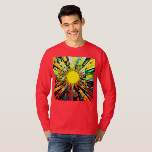 Zon in Abstract 910 T-shirt (Voorkant volledig)