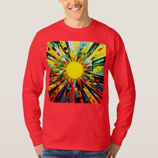 Zon in Abstract 910 T-shirt (Voorkant)