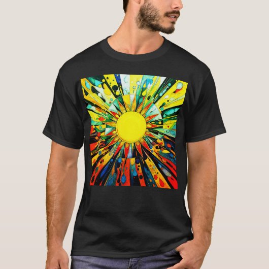 Zon In Abstract 910 T-shirt (Voorkant)
