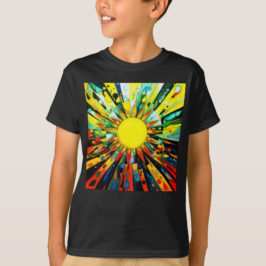 Zon in Abstract 910 T-shirt (Voorkant)